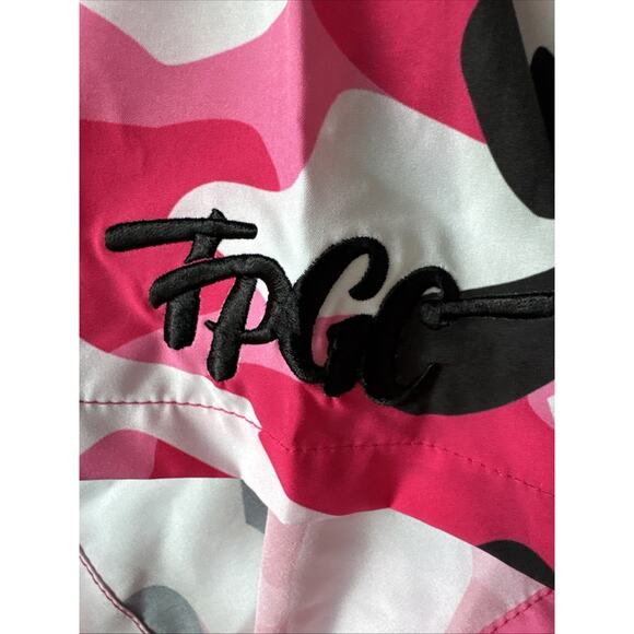 Trailer Park Golf Club Member Shirt Pink Camo Mens XL Short Sleeve Camp Flamingo - Picture 5 of 9